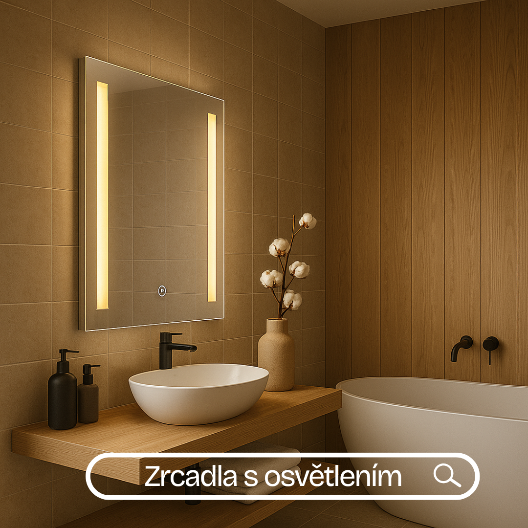 zrcadla s osvětlením do koupelny na FEIM.cz