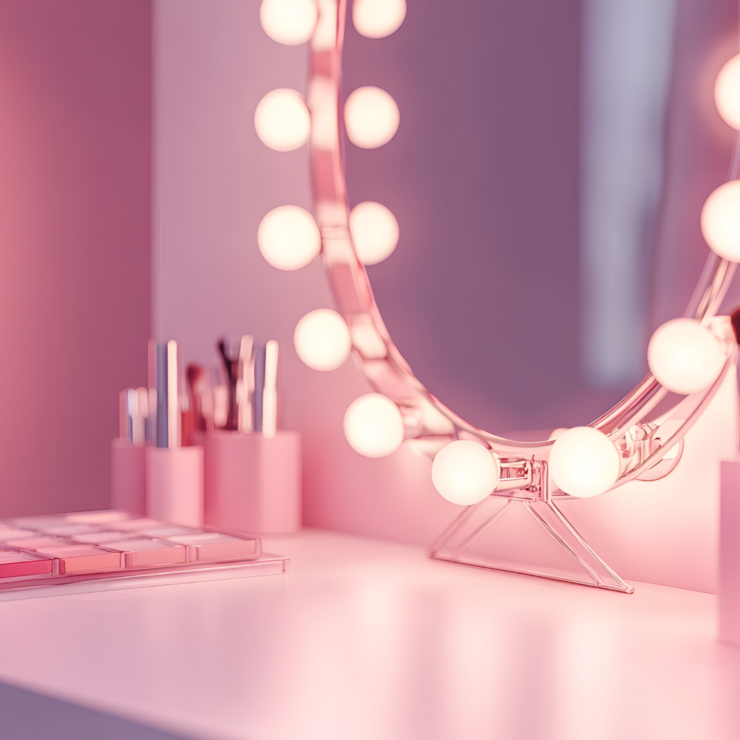 Zrkadlá so zabudovaným osvetlením – jemné svetlo bez tvrdých tieňov, ideálne do spálne a šatníka