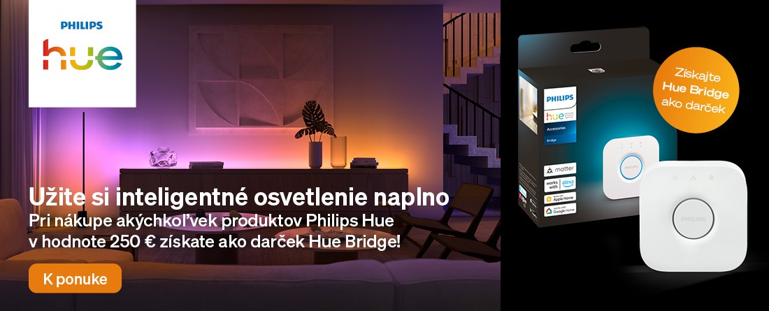 Získaj HUE Bridge zdarma k nákupu 