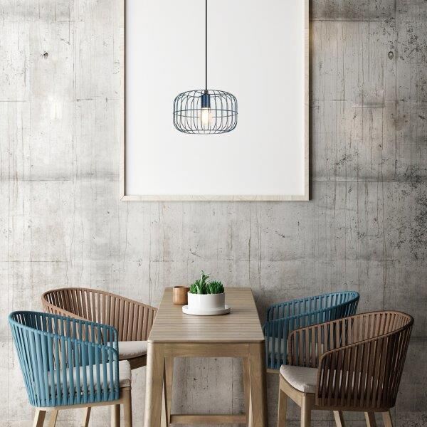 Závěsné stropní svítidlo s drátěným stínidlem