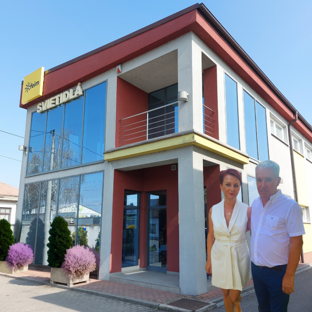Vladimír a Dana Fedrovci, úspešní podnikatelia, majitelia FEIM SK, najobľúbenejšieho obchodu zo svietidlami v regióne 