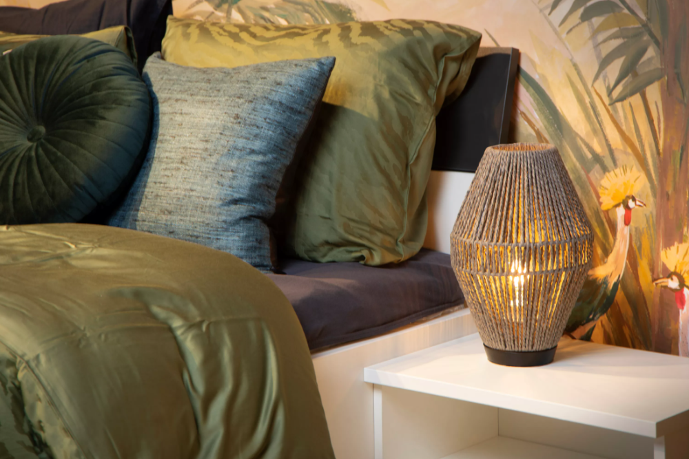 LUCIDE 34543/01/36 CORDULLE stolná lampička V335mm 1xE27 čierna, šedá