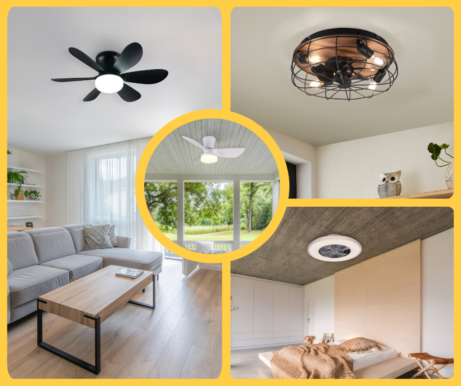 stropný ventilátor so svetlom TRIO