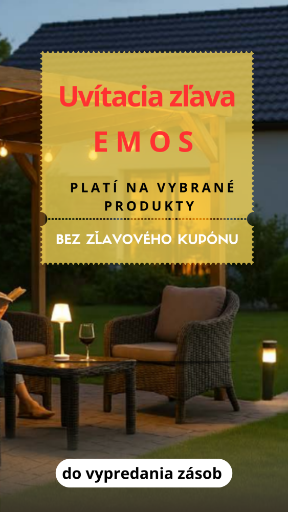 Uvítacia zľava EMOS bez použitia zľavového kupónu 