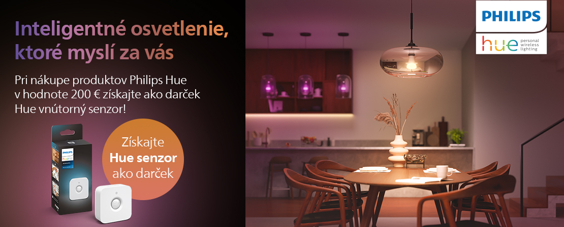 Philips Hue akcia: získajte senzor pohybu zadarmo pri nákupe nad 200 €