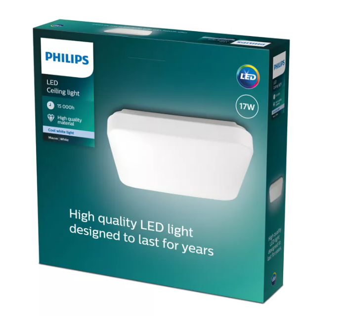 Philips 8720169195493 Mauve CL270 EC SQ stropné svietidlo LED 430x430mm 24W/2900lm 2700K biela