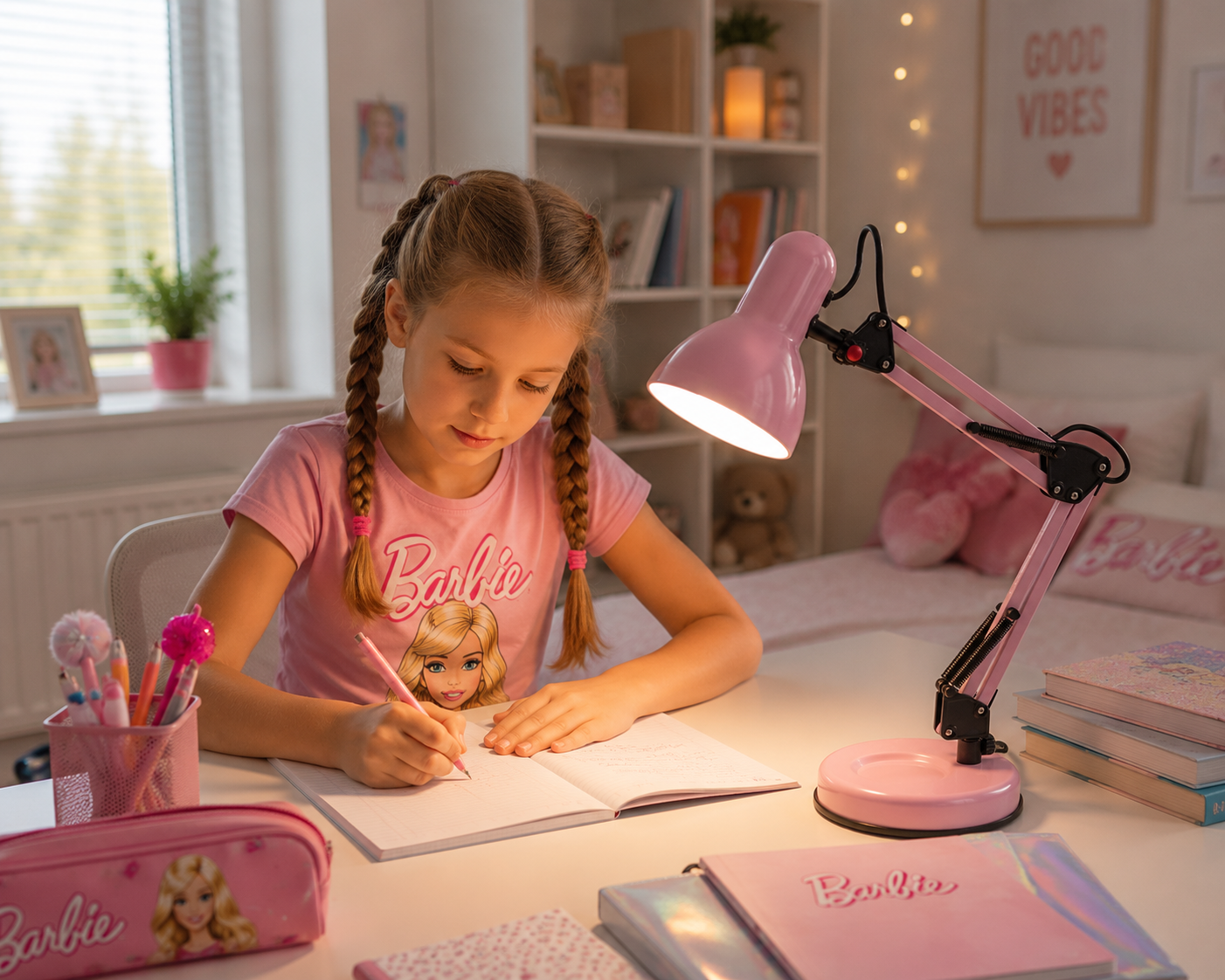 Moderní LED stolní lampa s nastavitelným ramenem