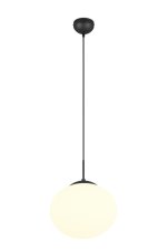 TRIO 363100132 FOMENTO závěsné svítidlo D300mm 1xE27 černá matná, bílá