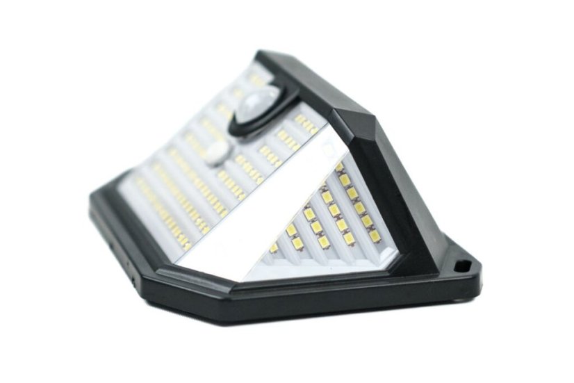 Immax 08486L IMMAX SIDE vonkajšie solárne nástenné svietidlo LED 4W/300lm 6000K, IP65, PIR senzor, čierna