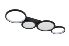 RABALUX 71379 Aranis stropní svítidlo LED 40W/2300lm 3000-6500K černá, bílá, stmívatelné, dálkový ovladač