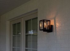 LUTEC 5206501012 SHIVA venkovní nástěnné svítidlo E27 40W IP44 matná černá