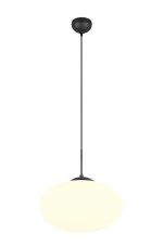 TRIO 363190132 FOMENTO závěsné svítidlo D400mm 1xE27 černá matná, bílá