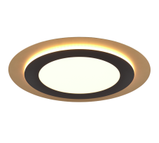 TRIO 641519280 MORGAN stropní svítidlo SMD LED D450mm 42W/5600lm 2700-6500K zlatá, černá, stmívatelné, dálkový ovladač