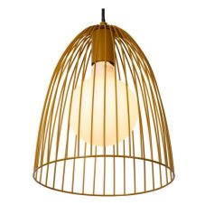 LUCIDE 74417/01/44 MACARONS závěsné svítidlo D245mm 1xE27 okrová žlutá