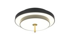 TRIO 640210180 KEATON stropní svítidlo D400mm SMD LED 34,5W/4000lm 2300+3000+4000K černá, zlatá, switchdimmer