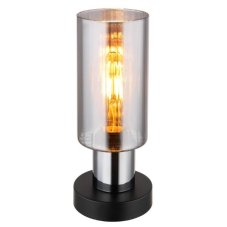 GLOBO 15708T LIDARIA stolní lampička V270mm 1xE27 černá, kouřová