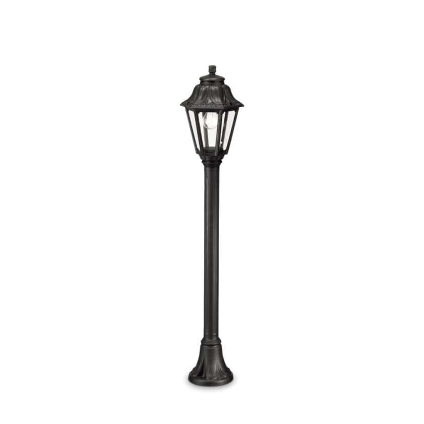 Exteriérové ​​stojanové svítidlo Ideal lux 101514 ANNA PT1 NERO 1xE27 60W IP44