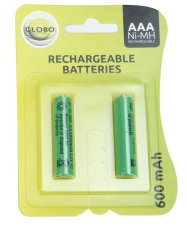 Globo 33000-2E dobíjecí baterie do solárních svítidel Ni-Mh 1,2V, AAA 600mAh, 2 ks v blistru