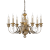 Závěsné svítidlo / Luster Ideal lux 020839 FIRENZE SP8 8xE14 40W antická zlatá