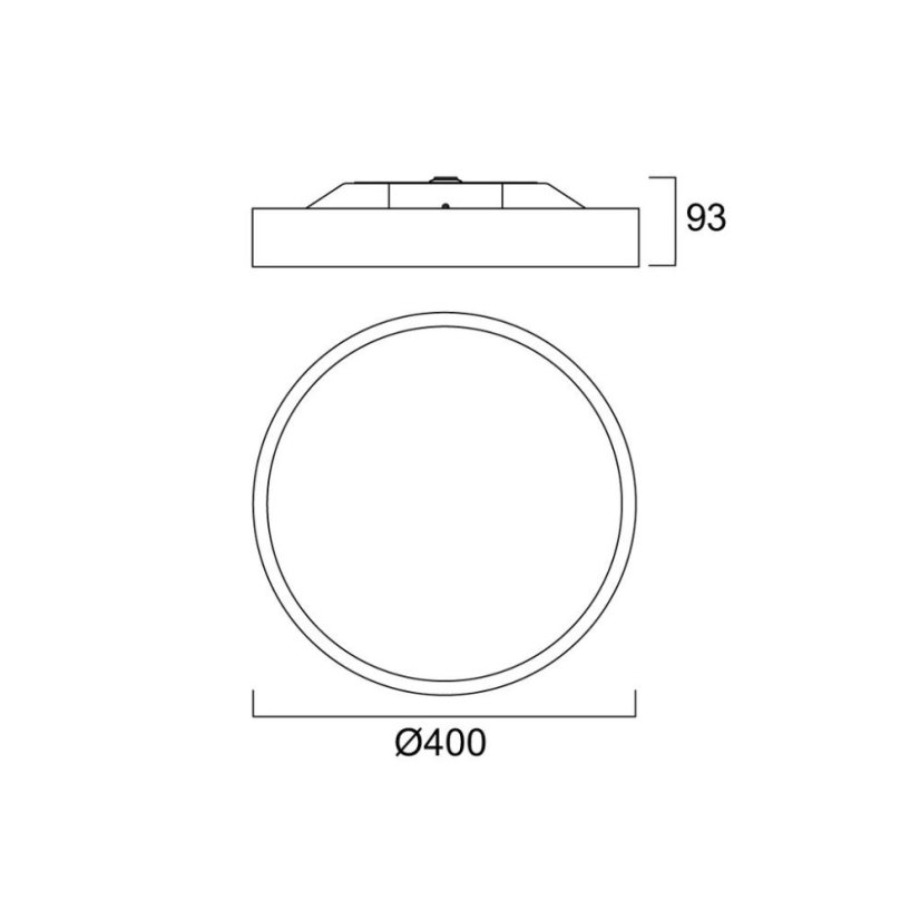 Sylvania 2071329 stropné svietidlo COLOSSAL 400mm HO 4000K OPAL DIR biela