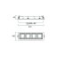 Sylvania 2021688 zápustné svietidlo Optix Recessed 4 Cells 3000K hliník