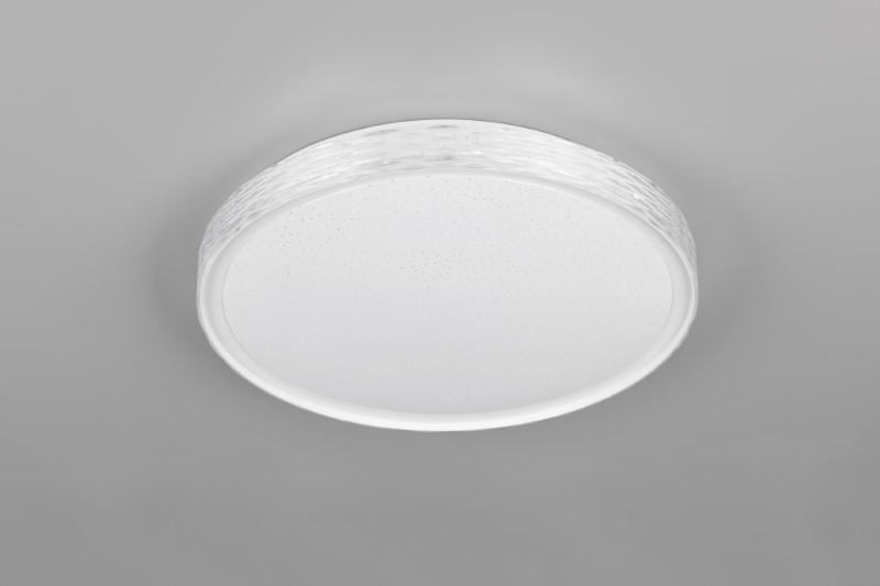 TRIO Reality R64811101 VARDA stropné svietidlo D390mm SMD LED 24W/2500lm 2700-6500K biela, diaľkový ovládač, starlight efekt