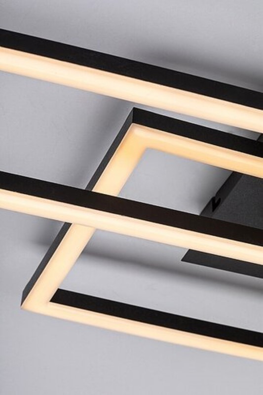 RABALUX 71389 Drusus stropní svítidlo LED 40W/3050lm 3000-6500K černá, bílá, stmívatelné, dálkový ovladač