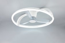 TRIO Reality R64262131 STOCKHOLM stropní svítidlo s ventilátorem D730mm SMD LED 37W/4300lm 2700-6500K bílá, dálkový ovladač