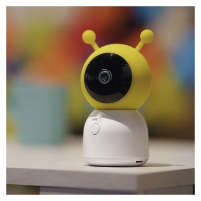 Emos H4052 GoSmart Otočná detská opatrovateľka GUARD s monitorom, biela a žltá Wi-Fi