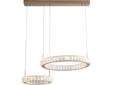 LED závesné svietidlo 4200 lm 3000K zlaté s krištáľovým efektom Zuma Line GIRONA MD3713-2-3GT