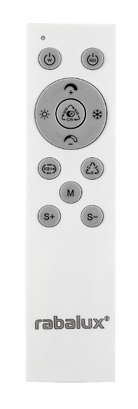 RABALUX 71406 Golwen stropní svítidlo D450mm LED 22W/1550lm 3000-6500K černá, bílá, stmívatelné, dálkový ovladač