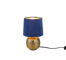 TRIO R50821012 SOPHIA stolní lampička D160mm 1xE14 zlatá, modrá