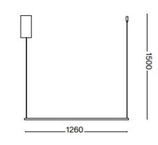 Ideal Lux 341033 ESSENCE závesné svietidlo LED 19W 2100/1320lm 2700K čierna
