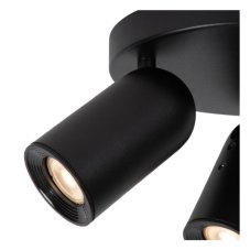 LUCIDE 13958/13/30 PUNCH stropné bodové svietidlo/spot D210mm 3xGU10 čierna