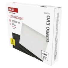 Reflektor LED 10000lm 4000K čierna IP65 EMOS TAMBO Evo ZS2554