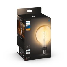 8719514343023 Philips Hue White Filament žárovka  E27 G125 V2 7W/550lm 2100K