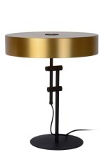 LUCIDE 30570/02/02 GIADA stolová lampa 2x E27/40W matná čierna/mosadz