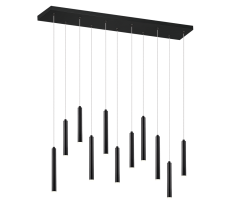 TRIO 321611132 TUBULAR závesné svietidlo LED 11x2,5W/220lm 3000K matná čierna, switchdimmer