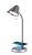 Immax 08972L FINCH stolová lampa LED 9W 150-450lm 3000-6000K, sivá, strieborná, stmievateľné, Qi bezdrátové nabíjanie pre smartfóny, CCT