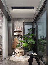 Immax 07074-90 NEO CANTO Smart stropní svítidlo LED 900x150mm 50W/4220lm 3000-6000K, černé, Zigbee 3.0