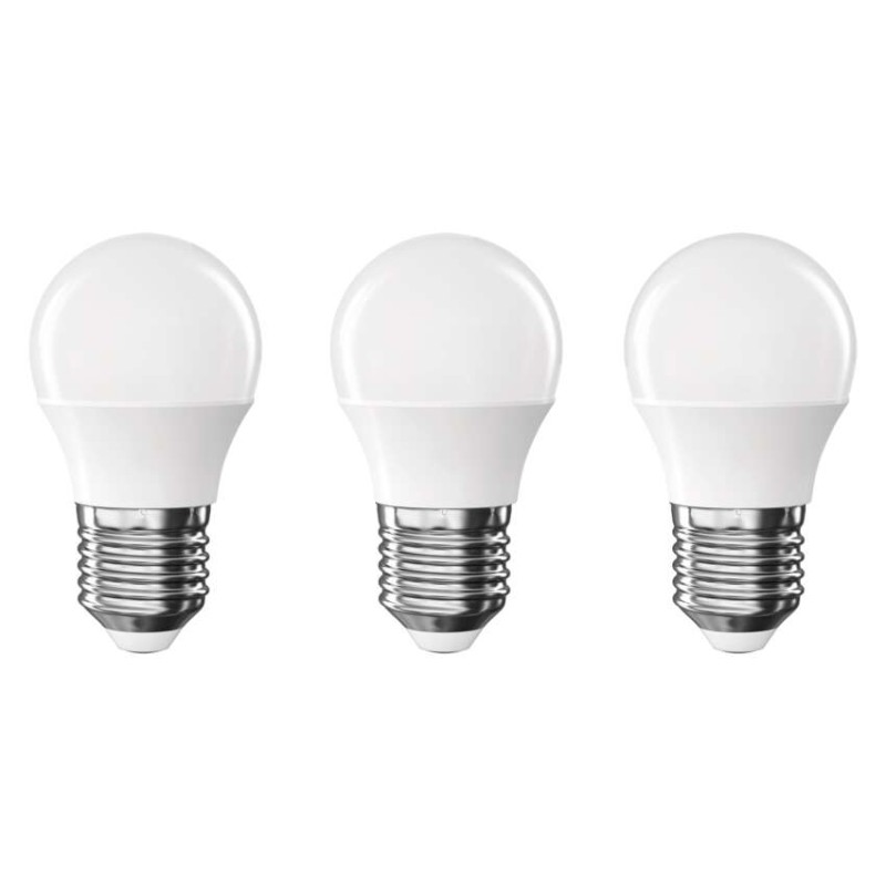 Emos ZQ6E21.3 LED žárovka E27 CLASSIC Mini Globe 4,2W 470lm 2700K 3-set