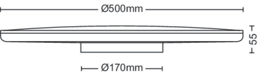 Philips 8719514432086 Ozziet stropné svietidlo LED 36W/3900lm 2700K čierna SceneSwitch