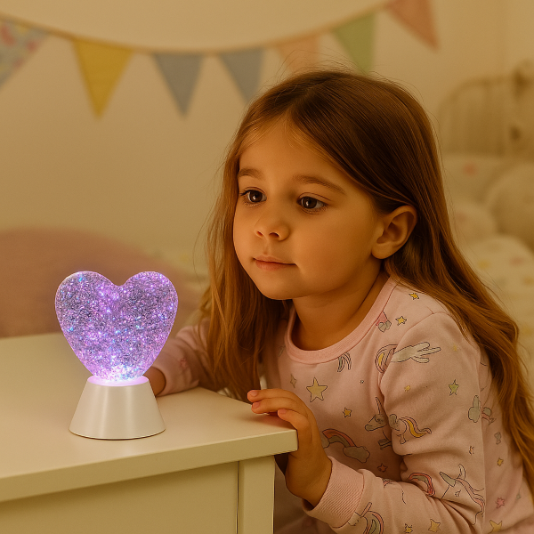 RABALUX 76040 Sparkly dekorační lampička srdce LED 0,8W RGB bílá, 3xAAA (excl.)