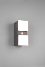 TRIO 270669242 AVON exteriérové nástěnné svítidlo se senzorem SMD LED V280mm 2x7W/800lm 3000K IP54 antracit, bílá