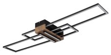 GLOBO 67208-40N DAKARI stropní svítidlo LED 40W 4700/1920lm 3000K černá, dřevo