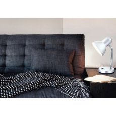 GLOBO 2487 BASIC stolové svítidlo 1xE27 stříbrná metalíza