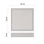 Emos ZM6143 LED NEXXO stropné/nástenné prisadené klasické svietidlo štvorec 225 × 225 × 42 mm 21W 1900lm 3000/3500/4000K biela