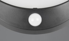 TRIO Reality R24716132 COBRE solárne nástenné svietidlo so senzorom SMD LED 8W/850lm 4000K IP44 čierna matná, hybrid
