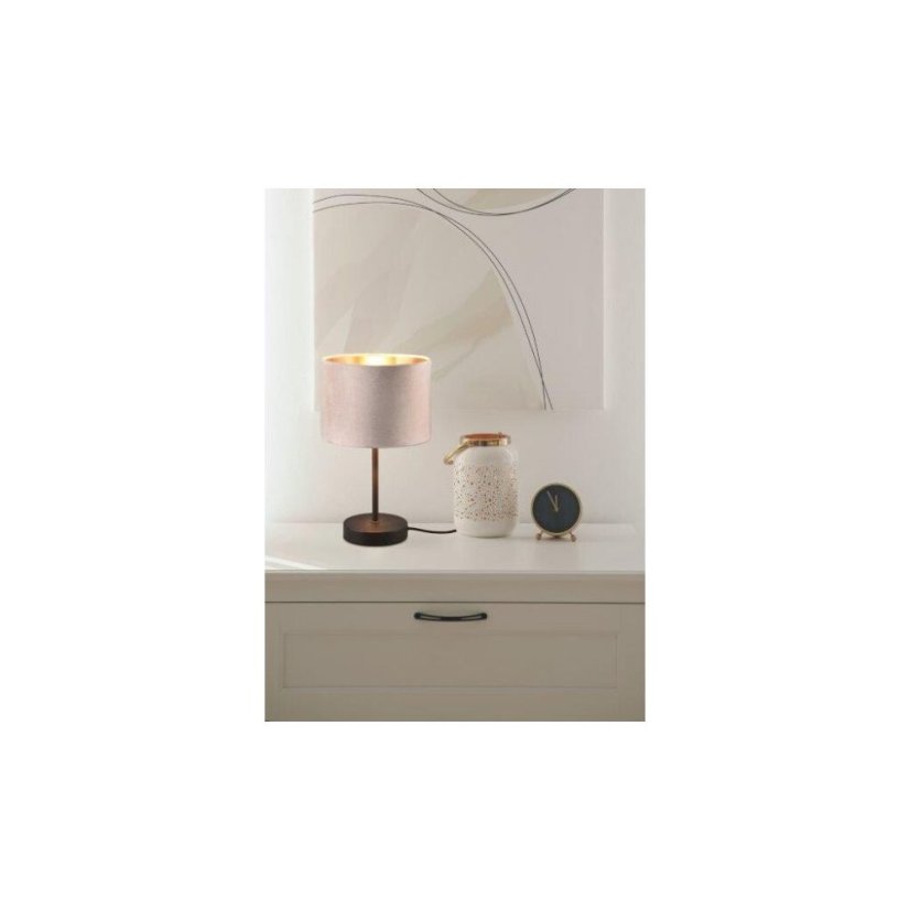 TRIO 519000144 JULIETA stolná lampička 1xE27 V330mm čierna, béžová
