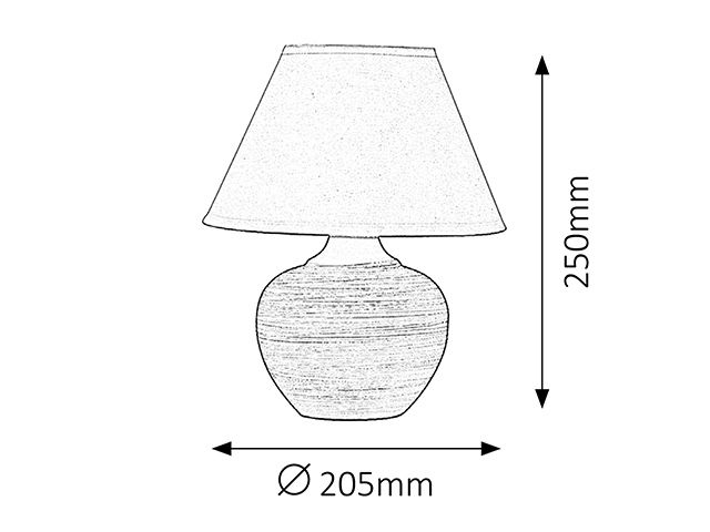 Rabalux 4391 MOLLY stolové svietidlo 1xE14 béžová, biela